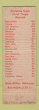 Matchbook Cover - Hotel Tioga Merced CA
