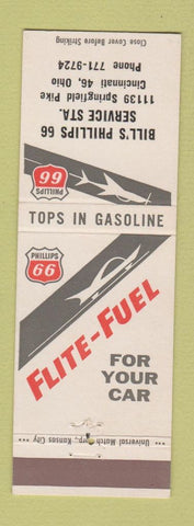 Matchbook Cover - Philips 66 oil gas Cincinnati OH