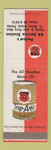 Matchbook Cover - Phillips 66 oil gas Farlow's Fort Walton Beach FL