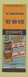 Matchbook Cover - Sunoco oil gas Sun Oil Philadelphia PA