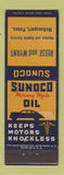Matchbook Cover - Sunoco oil gas Reese Wyant McKeesport PA