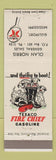 Matchbook Cover - Texaco oil gas Olan Norris Gulfport MS