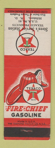Matchbook Cover - Steen's Texaco oil gas Hillsboro ND