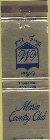 Matchbook Cover - Marin Country Club CA