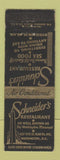 Matchbook Cover - Schneider's Restaurant Washington DC WEAR