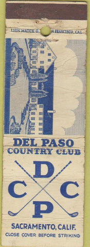 Matchbook Cover - El Paso Country Club Sacramento CA WEAR