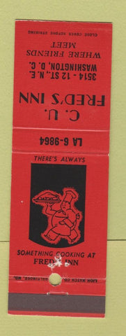 Matchbook Cover - CU Fred's Inn Washington DC