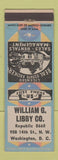 Matchbook Cover - William Libby Real Estate Washington DC