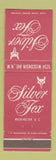 Matchbook Cover - Silver Fox Washington DC restaurant