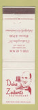 Matchbook Cover - Duke Zeibert's Restaurant Washington DC