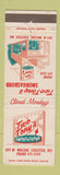 Matchbook Cover - Two Tony's Smorgasbord Sikeston MO
