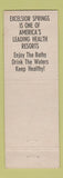 Matchbook Cover - Royal Hotel Excelsior Springs MO