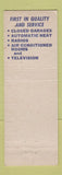 Matchbook Cover - Top Hat Cafe Motel Warrensburg MO low phone #