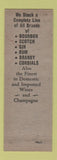 Matchbook Cover - Ziegenhein's Liquors St Louis MO