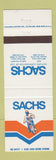 Matchbook Cover - Sachs Motors Motorcycles Westlake OH Buena Park CA