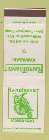 Matchbook Cover - Rapid Transit Kawasaki Motorcycles Williamsville NY