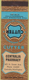Matchbook Cover - Cutter Labs drugs Centralia WA