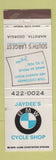 Matchbook Cover - BMW Motorcycles Jaydee's Marietta GA