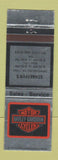 Matchbook Cover - Harley Davidson Motorcycles Schaeffer's Orwigsburg PA