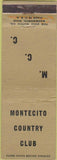 Matchbook Cover - Montecito CA? Country Club