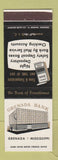 Matchbook Cover - Grenada Bank MS