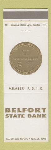 Matchbook Cover - Belfort State Bank