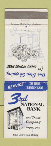 Matchbook Cover - 3rd National Bank Dayton OH
