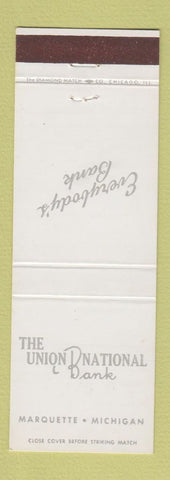 Matchbook Cover - Union National Bank Marquette MI