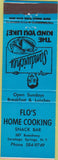 Matchbook Cover - Flo's Home Cooking Saratoga Springs NY
