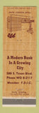 Matchbook Cover - Mid Valley State Bank TX