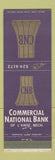Matchbook Cover - Commercial National Bank L'Anse MI