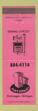 Matchbook Cover - 1st National Bank Ontonagon MI