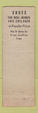 Matchbook Cover - Macy's Shoe Store Kansas City MO feature WEAR