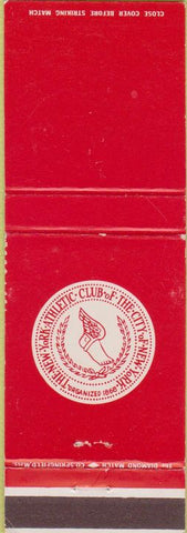 Matchbook Cover - New York Athletic Club City