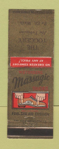 Matchbook Cover - Weyenberg Men's Shoes The Toggery Pe Ell WA