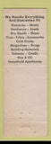 Matchbook Cover - Camas Valley Mobil oil gas OR