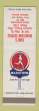 Matchbook Cover - Marathon oil gas Carl's Jackson Center OH