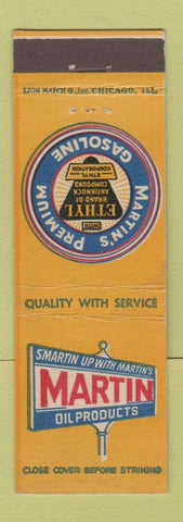 Matchbook Cover - Martin oil gas