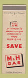 Matchbook Cover - M&H oil gas CHAIN