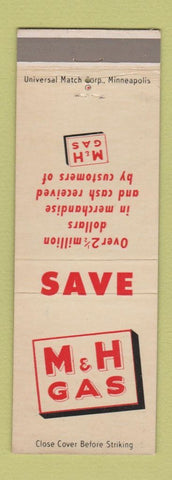 Matchbook Cover - M&H oil gas CHAIN