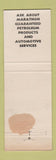 Matchbook Cover - Marathon oil gas Larry Haas Jasper IN WEAR