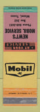 Matchbook Cover - Newt's Mobil oil gas Miami TX