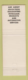 Matchbook Cover - Marathon oil gas Katz Davis Battle Creek MI