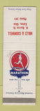 Matchbook Cover - Marathon oil gas Mills & Cornwell Eaton OH WORN BACK