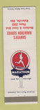 Matchbook Cover - Marathon oil gas Sawyer's Waterville OH