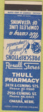 Matchbook Cover - Thull Drugs Omaha NE green
