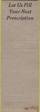 Matchbook Cover - North Side Pharmacy Lansing MI