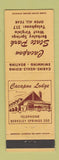 Matchbook Cover - Cacapon State Park Berkeley Springs WV