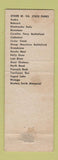 Matchbook Cover - Cacapon State Park Berkeley Springs WV