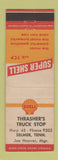 Matchbook Cover - Thrasher's Truck Stop Shell oil gas Selmer TN